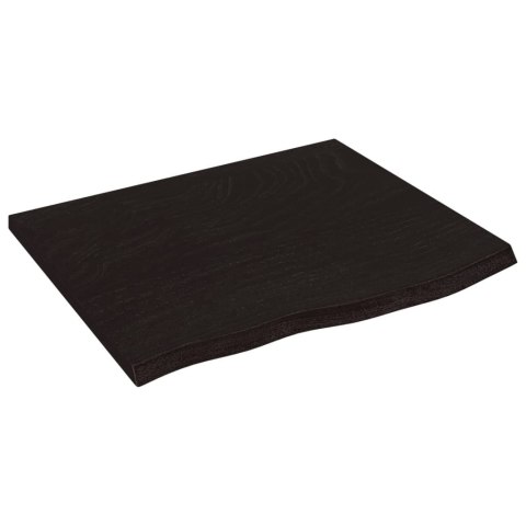 BLAT DO ŁAZIENKI CIEMNOBRĄZOWY 60X50X2CM LITE DREWNO