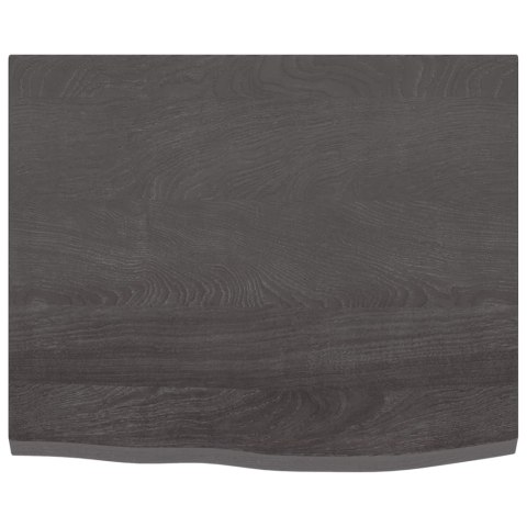 BLAT DO ŁAZIENKI CIEMNOBRĄZOWY 60X50X2CM LITE DREWNO