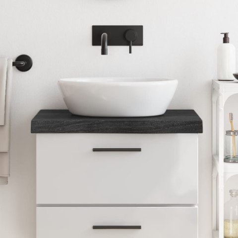 BLAT DO ŁAZIENKI CIEMNOBRĄZOWY 60X60X(2-6)CM LITE DREWNO