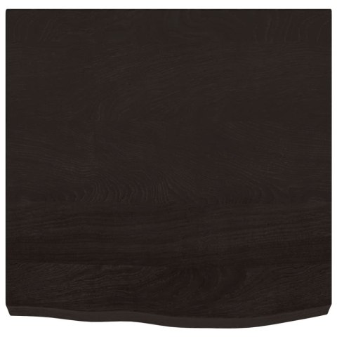 BLAT DO ŁAZIENKI CIEMNOBRĄZOWY 60X60X(2-6)CM LITE DREWNO