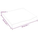 BLAT DO ŁAZIENKI CIEMNOBRĄZOWY 60X60X(2-6)CM LITE DREWNO