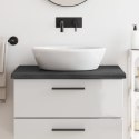 BLAT DO ŁAZIENKI CIEMNOBRĄZOWY 80X60X(2-4)CM LITE DREWNO