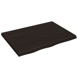 BLAT DO ŁAZIENKI CIEMNOBRĄZOWY 80X60X(2-4)CM LITE DREWNO
