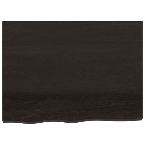 BLAT DO ŁAZIENKI CIEMNOBRĄZOWY 80X60X(2-4)CM LITE DREWNO