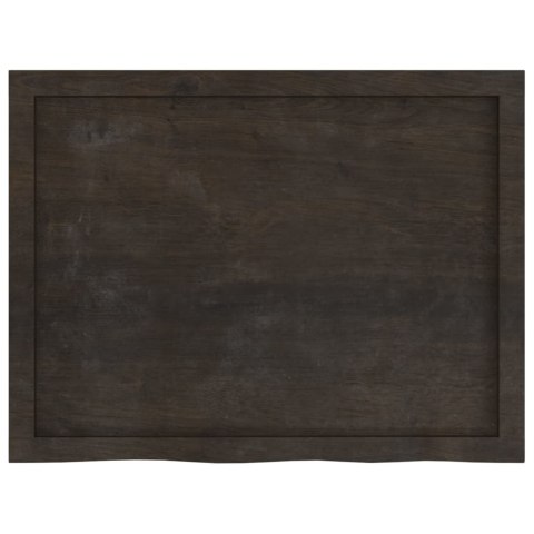 BLAT DO ŁAZIENKI CIEMNOBRĄZOWY 80X60X(2-4)CM LITE DREWNO