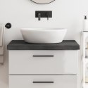 BLAT DO ŁAZIENKI CIEMNOBRĄZOWY 80X60X(2-6)CM LITE DREWNO