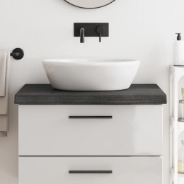 BLAT DO ŁAZIENKI CIEMNOBRĄZOWY 80X60X(2-6)CM LITE DREWNO