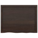 BLAT DO ŁAZIENKI CIEMNOBRĄZOWY 80X60X(2-6)CM LITE DREWNO