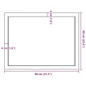 BLAT DO ŁAZIENKI CIEMNOBRĄZOWY 80X60X(2-6)CM LITE DREWNO