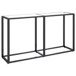 KONSOLA PRZEZROCZYSTA 140X35X75,5CM SZKŁO HARTOWANE