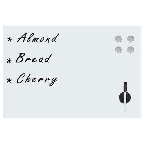 ŚCIENNA TABLICA MAGNETYCZNA SZKLANA 50X 30CM