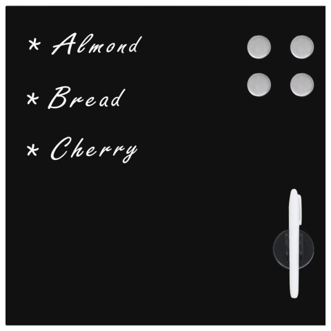 ŚCIENNA TABLICA MAGNETYCZNA SZKLANA 50X 50CM