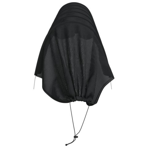 TUNELE OGRODOWE Z SIATKI 4 SZT. CZARNE STAL I POLIETYLEN