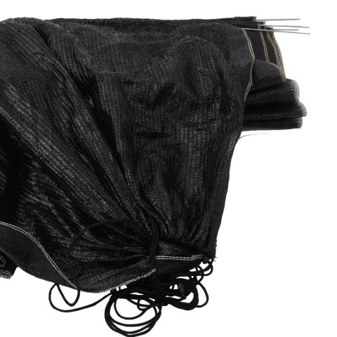 TUNELE OGRODOWE Z SIATKI 4 SZT. CZARNE STAL I POLIETYLEN