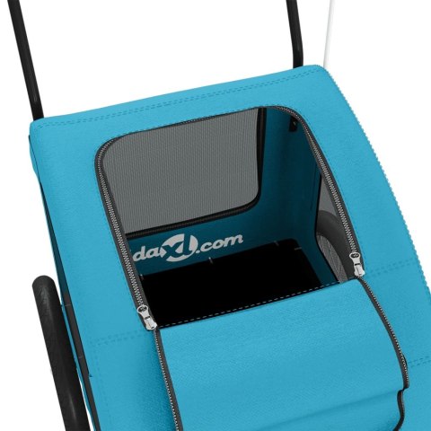 PRZYCZEPKA ROWEROWA DLA PSA 45KG ODBLASKI PLANDEKA