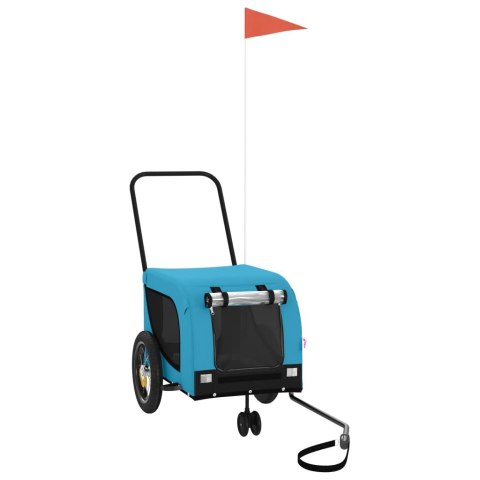 PRZYCZEPKA ROWEROWA DLA PSA 30KG ODBLASKI PLANDEKA