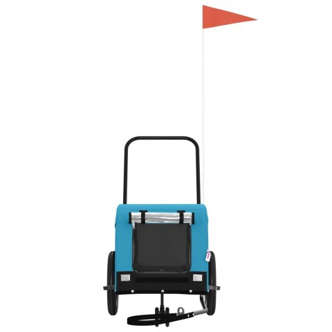 PRZYCZEPKA ROWEROWA DLA PSA 30KG ODBLASKI PLANDEKA