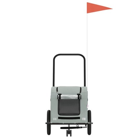 PRZYCZEPKA ROWEROWA DLA PSA 30KG ODBLASKI PLANDEKA