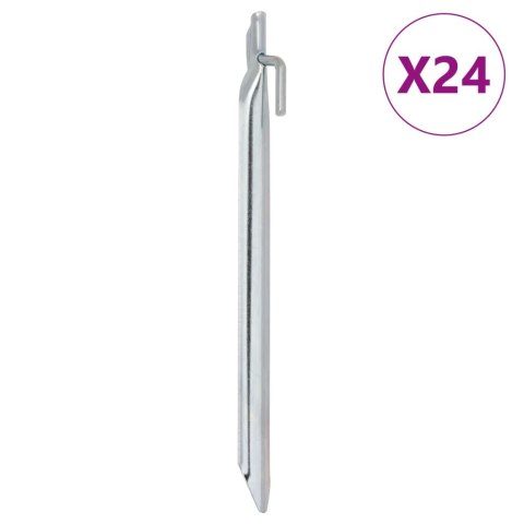ŚLEDZIE DO NAMIOTU 24 SZT. KSZTAŁT V 25CM Ø20MM STAL