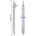 ŚLEDZIE DO NAMIOTU 24 SZT. KSZTAŁT V 25CM Ø20MM STAL