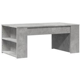 STOLIK KAWOWY SZAROŚĆ BETONU 102X55X42CM