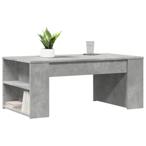 STOLIK KAWOWY SZAROŚĆ BETONU 102X55X42CM