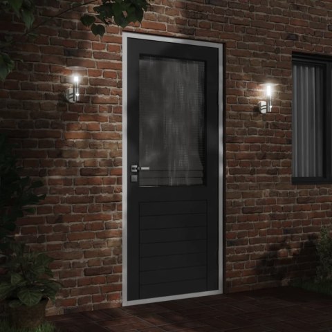 KINKIET ZEWNĘTRZNY Z CZUJNIKIEM RUCHU SREBRNY STAL NIERDZEWNA