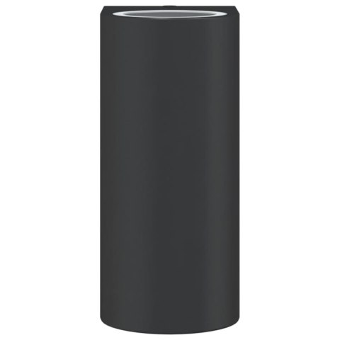 KINKIETY ZEWNĘTRZNE 2 SZT. CZARNE ODLEWANE ALUMINIUM