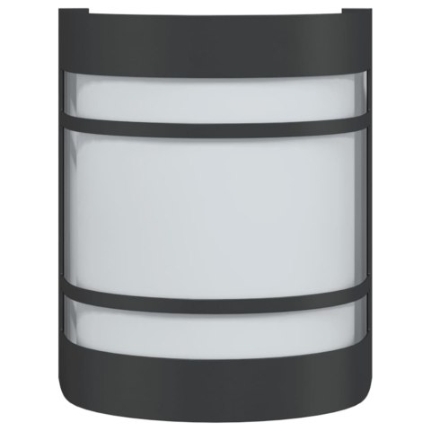 KINKIETY ZEWNĘTRZNE 2 SZT. CZARNE STAL NIERDZEWNA