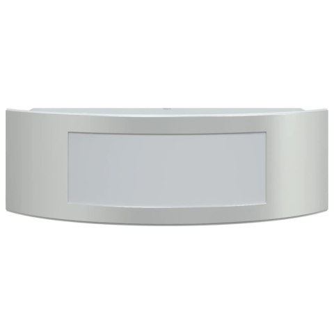 KINKIETY ZEWNĘTRZNE 2 SZT. SREBRNE STAL NIERDZEWNA