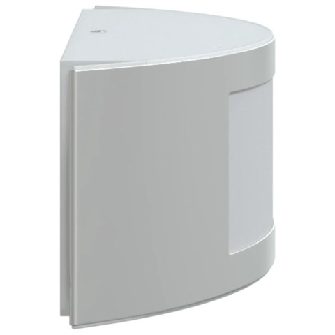 KINKIETY ZEWNĘTRZNE 2 SZT. SREBRNE STAL NIERDZEWNA