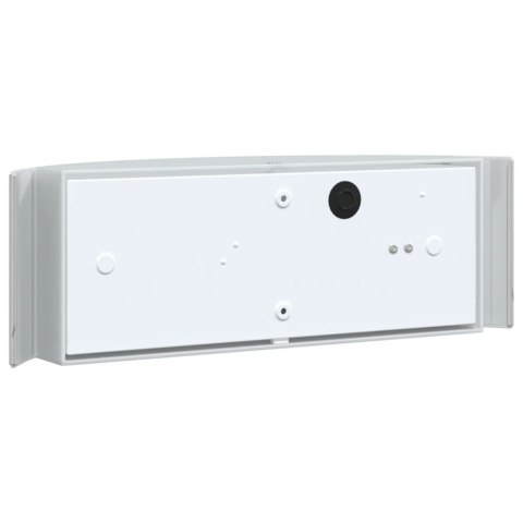 KINKIETY ZEWNĘTRZNE 2 SZT. SREBRNE STAL NIERDZEWNA