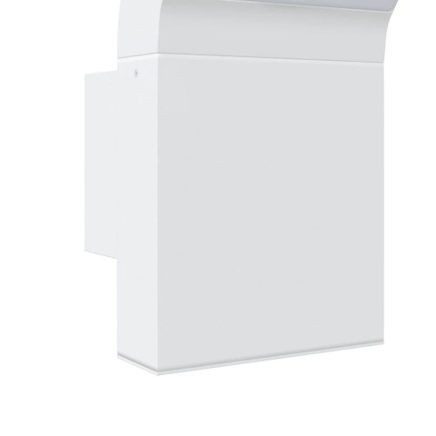 KINKIETY ZEWNĘTRZNE LED 2 SZT. BIAŁE ODLEWANE ALUMINIUM