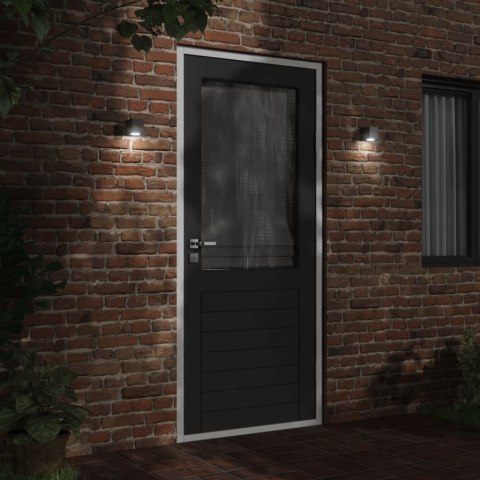 KINKIET ZEWNĘTRZNY CZARNY ODLEWANE ALUMINIUM