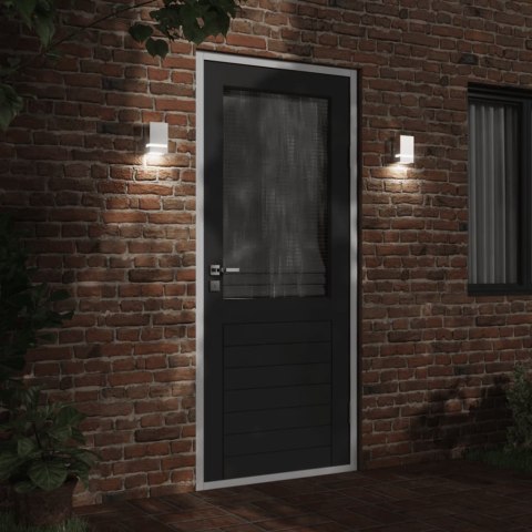 KINKIET ZEWNĘTRZNY SREBRNY STAL NIERDZEWNA