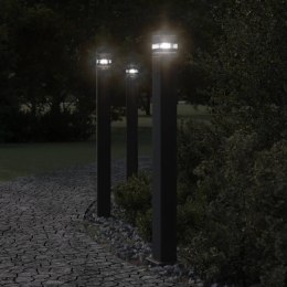 ZEWNĘTRZNA LAMPA STOJĄCA Z GNIAZDEM CZARNA 110CM ALUMINIUM