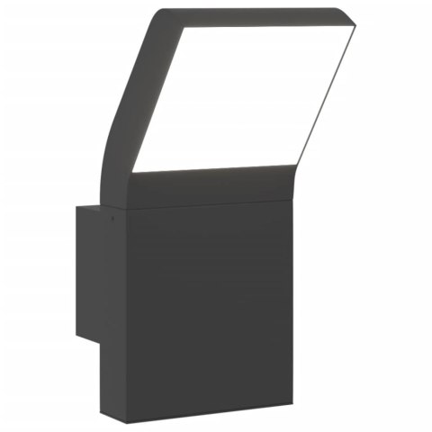 ZEWNĘTRZNY KINKIET LED CZARNY ODLEWANE ALUMINIUM