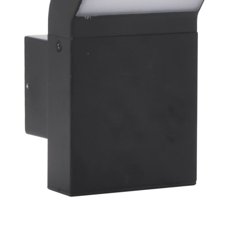 ZEWNĘTRZNY KINKIET LED CZARNY ODLEWANE ALUMINIUM