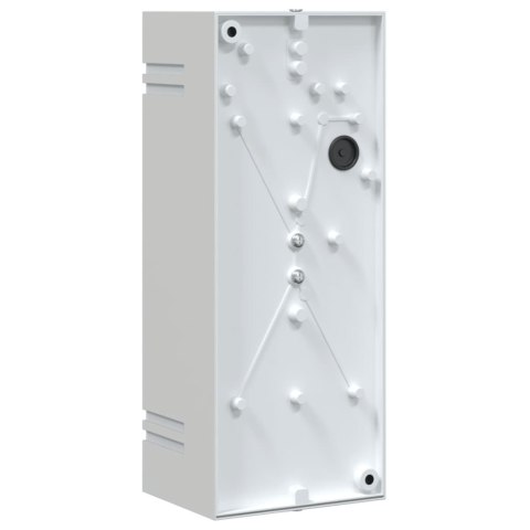 KINKIETY ZEWNĘTRZNE 2 SZT. SREBRNE STAL NIERDZEWNA