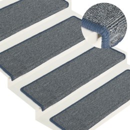 NAKŁADKI NA SCHODY 15 SZT. 65X21X4CM FIOLETOWO-NIEBIESKIE