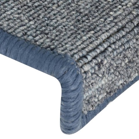 NAKŁADKI NA SCHODY 15 SZT. 65X21X4CM FIOLETOWO-NIEBIESKIE