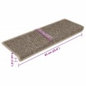SAMOPRZYLEPNE NAKŁADKI NA SCHODY 15 SZT. 65X21X4CM BEŻOWE