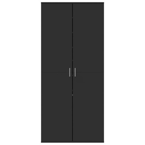 SZAFKA NA BUTY CZARNA 80X39X178CM