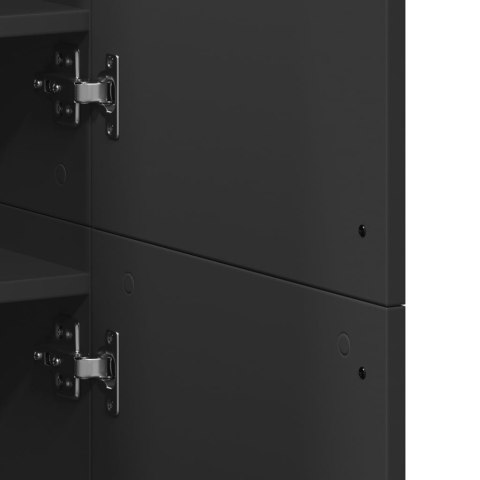 SZAFKA NA BUTY CZARNA 80X39X178CM