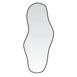 LUSTRO ŚCIENNE CZARNE 90X40CM