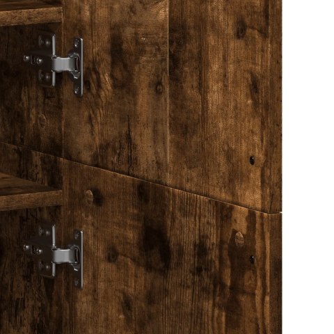 SZAFA NA BUTY PRZYDYMIONY DĄB 80X39X178CM