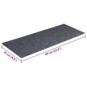 SAMOPRZYLEPNE NAKŁADKI NA SCHODY 15 SZT. 60X25CM JASNOSZARE