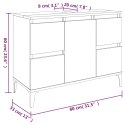 SZAFKA POD UMYWALKĘ PRZYDYMIONY DĄB 80X33X60CM