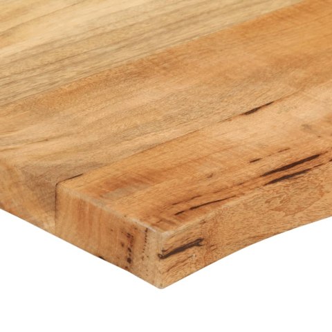 BLAT STOŁU 70X60X2,5CM NATURALNA KRAWĘDŹ LITE DREWNO MANGO