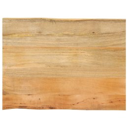 BLAT STOŁU 90X60X2,5CM NATURALNA KRAWĘDŹ LITE DREWNO MANGO